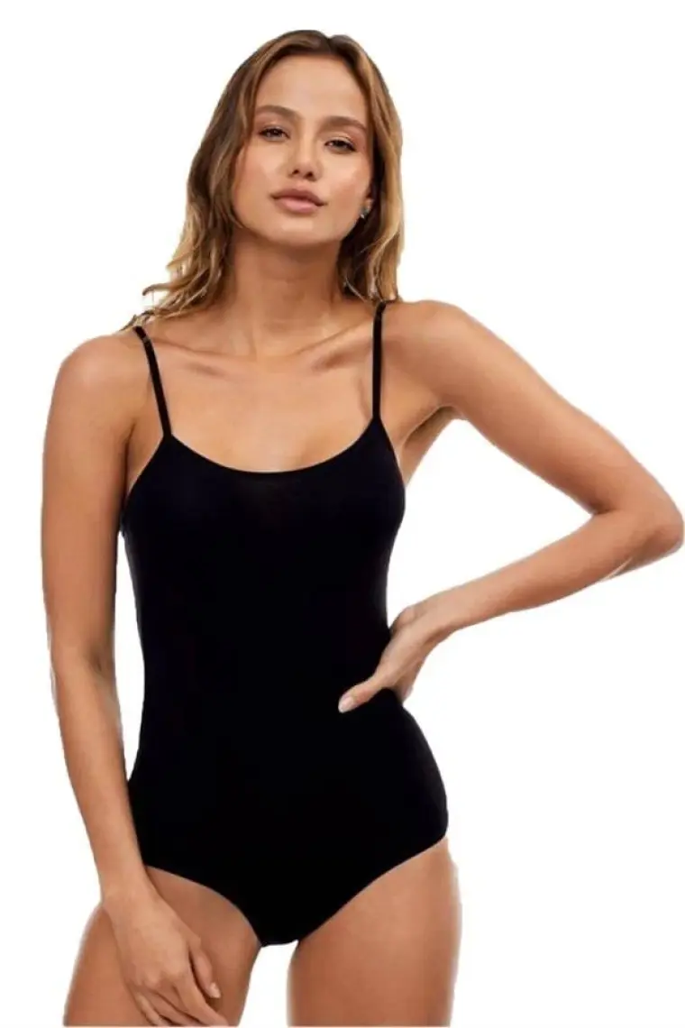 Seher 6'lı Paket Kadın İp Askılı Kancalı Body Zıbın