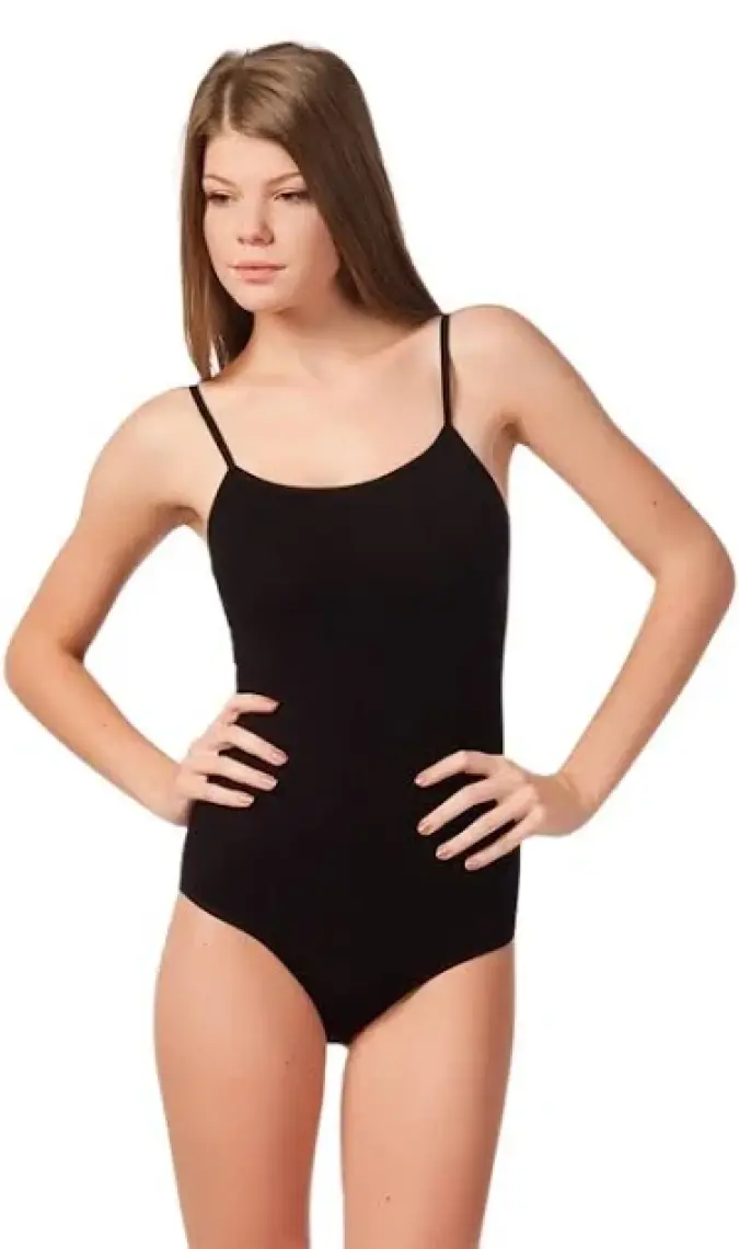 Tutku 3'lü Paket  0148 Ip Askılı Likralı Çıtçıtlı Kancalı Kadın Body Siyah