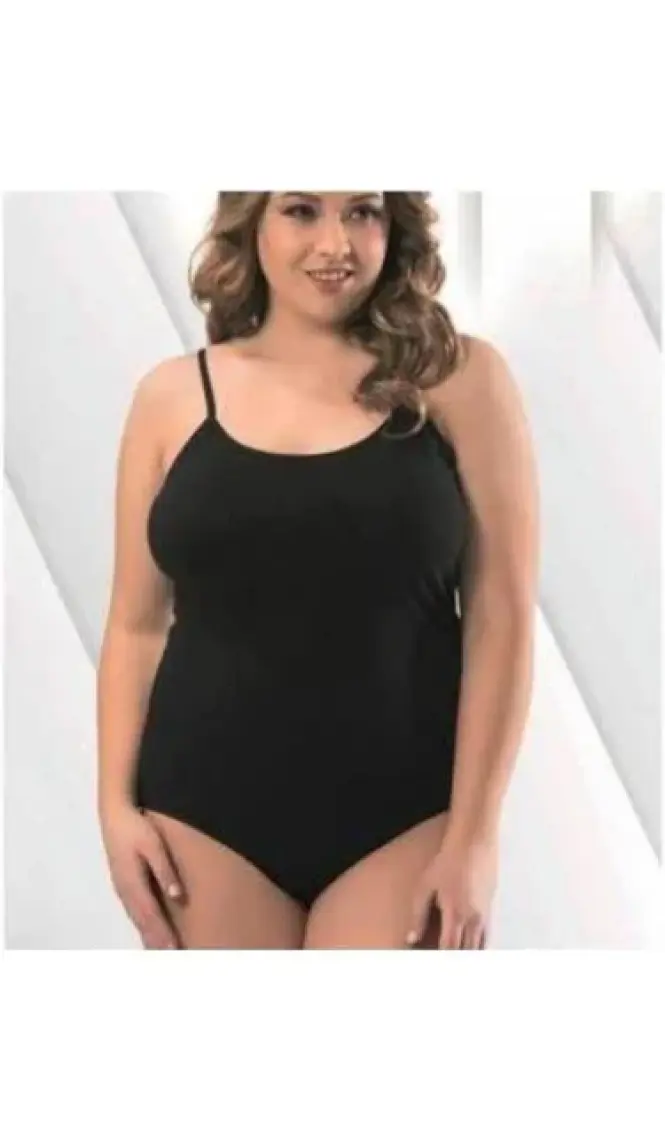 Tutku 3'lü Paket  0148 Ip Askılı Likralı Çıtçıtlı Kancalı Kadın Body Siyah