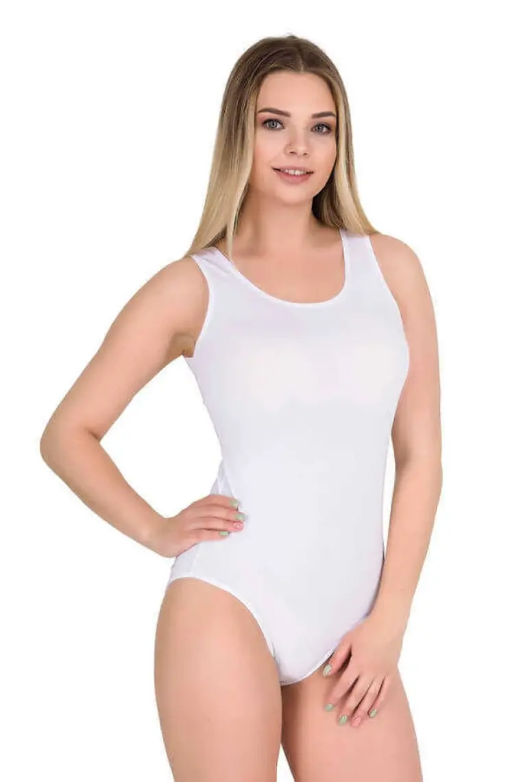 Berrak 2083 Kadın Kancalı / Çıtçıtlı Body Gen.Askı Açık Renk