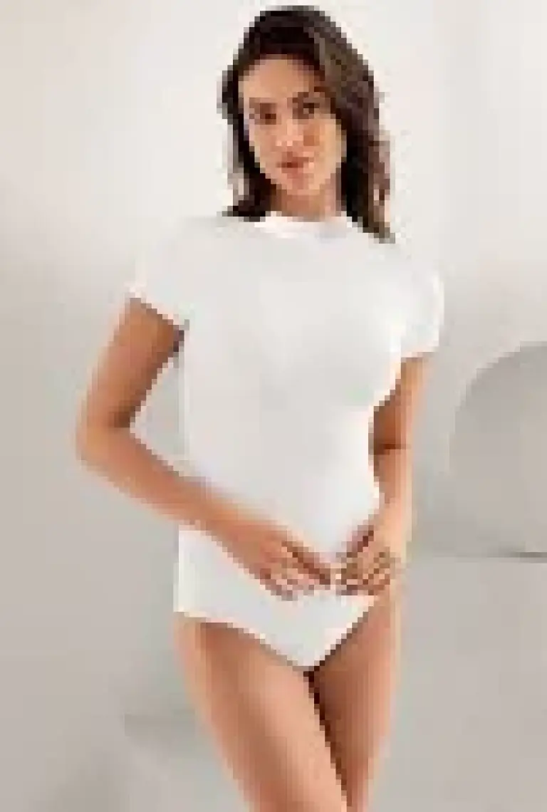Şahinler Kısa Kollu Balıkçı Yaka Çıtçıtlı Body Beyaz MB248