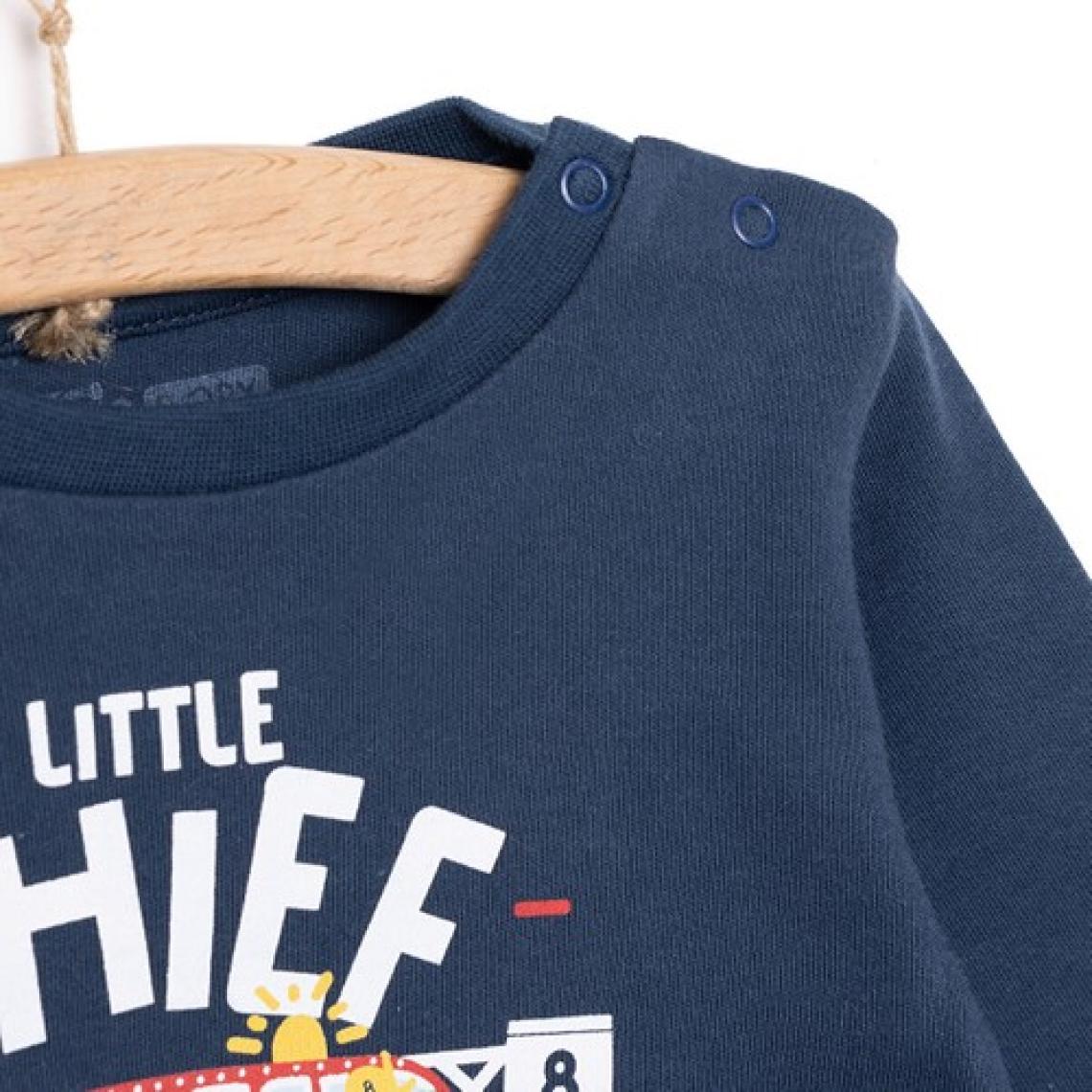 HelloBaby Basic  Itfaiye Araç Desenli Interlok  Uzun Kol Tshirt Erkek Bebek