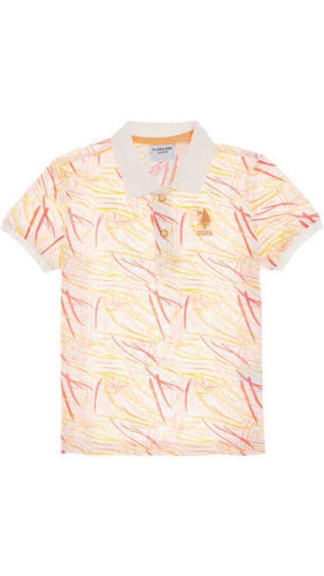 U.s. Polo Assn. Erkek Çocuk Krem Tişört 50299698-VR071