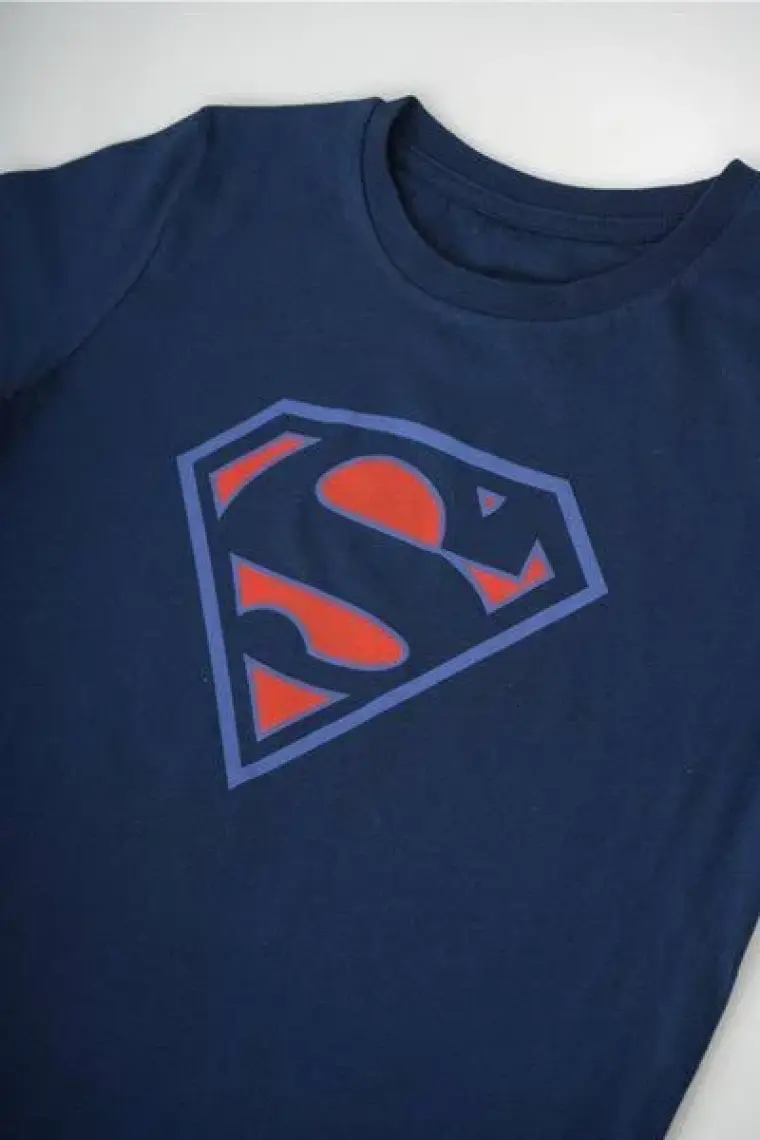 Miniko Kids Erkek Çocuk Lacivert Superman Baskılı Pamuk Tişört
