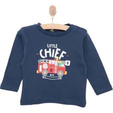 HelloBaby Basic  Itfaiye Araç Desenli Interlok  Uzun Kol Tshirt Erkek Bebek