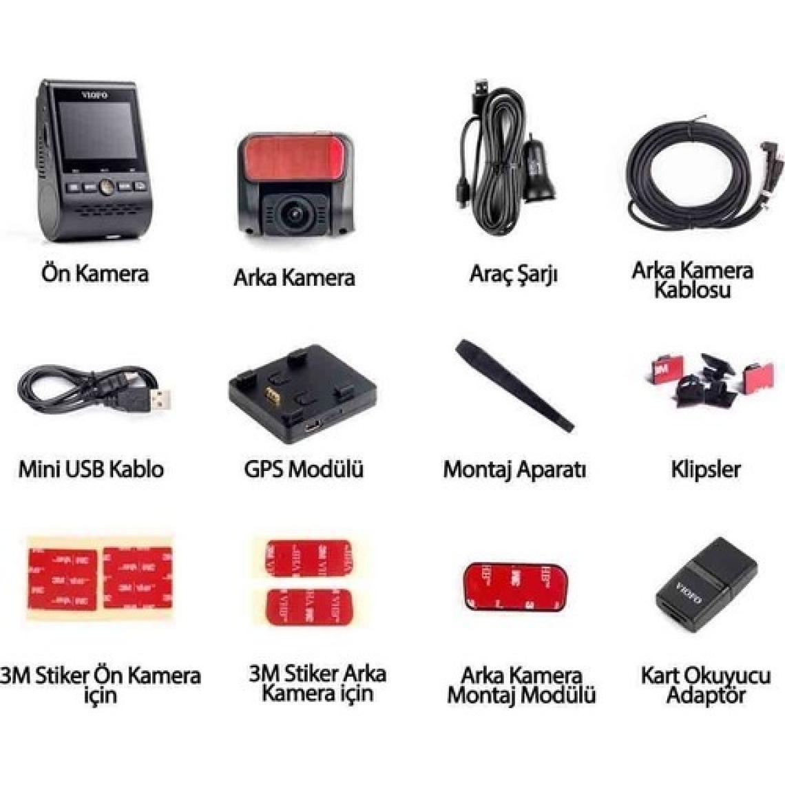 Viofo A129 Pro Duo 4K Gps'li Akıllı Araç Kamerası