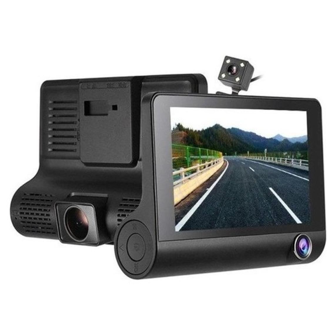 Wevolt MB-400 3 Kameralı 4 Inç 1080P Yol Kayıt Kamerası Geri Vites Araç Içi Kamera Gece Görüşlü. Araç Kamerası.