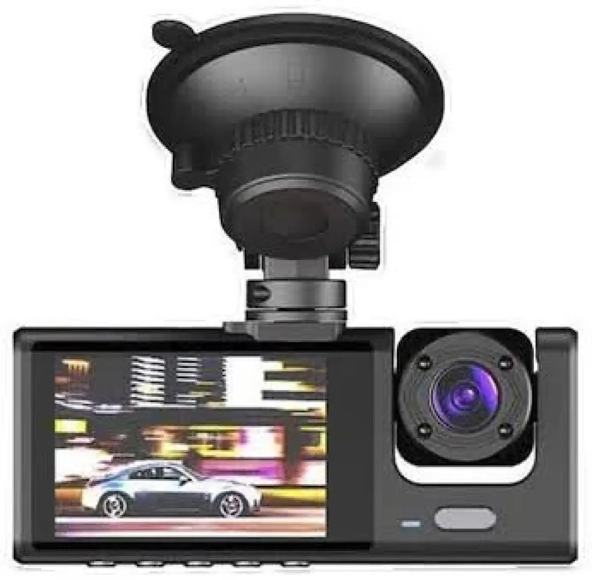 Torima Ta-01 Siyah 1080P Araç Içi 3 Kameralı LCD Ekranlı Gece Görüşlü , G-Sensör , Geri Görüş Kameralı Yol Kayıt Araç Kamerası