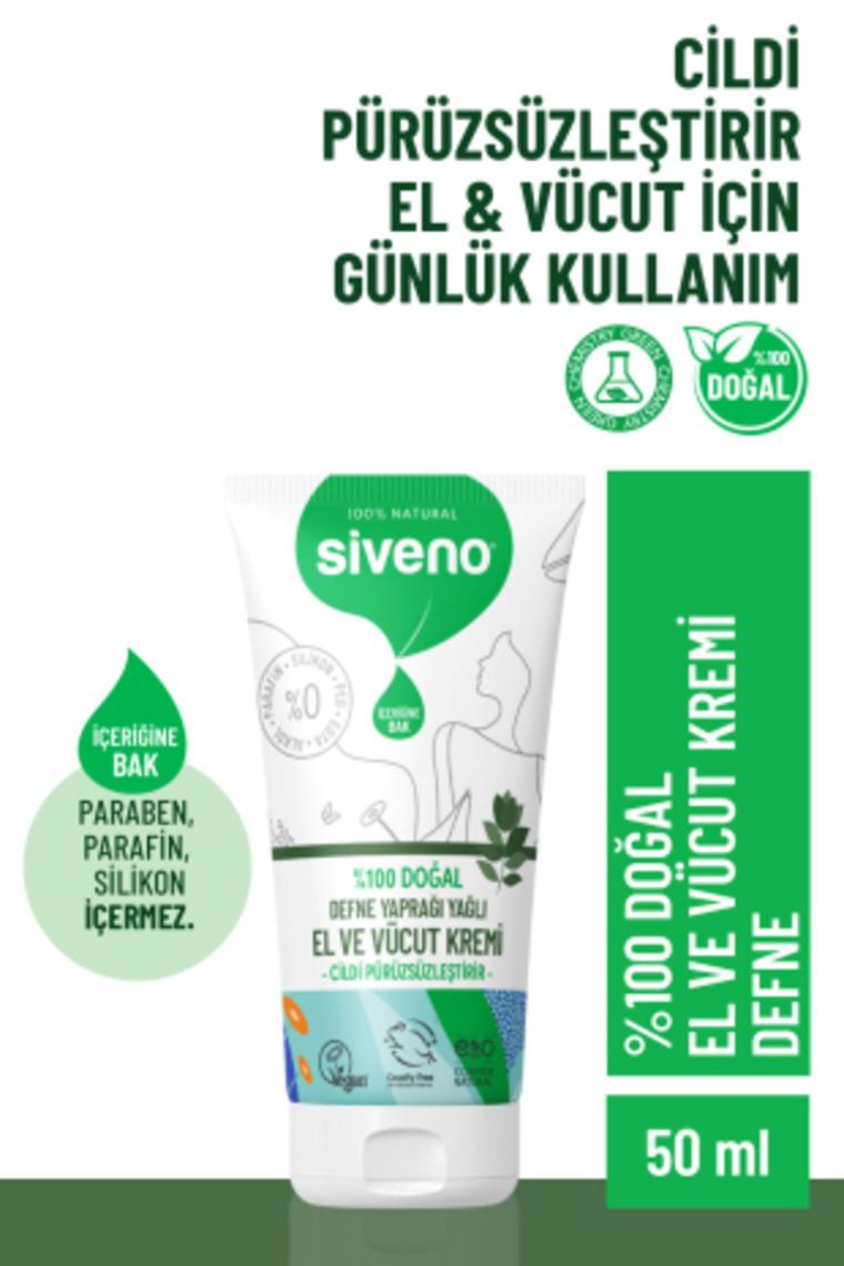%100 Doğal El Ve Vücut Kremi Defne Pürüzsüzleştirici Yatıştırıcı Onarıcı Nemlendirici Vegan 50 ml