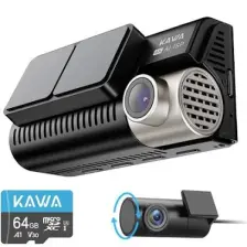 Kawa D11 2 Kameralı Ön / Arka 4K+1080P Sony Starvıs Sensörlü Yapay Zeka Destekli Wi-Fi Gps'li Araç Kamerası