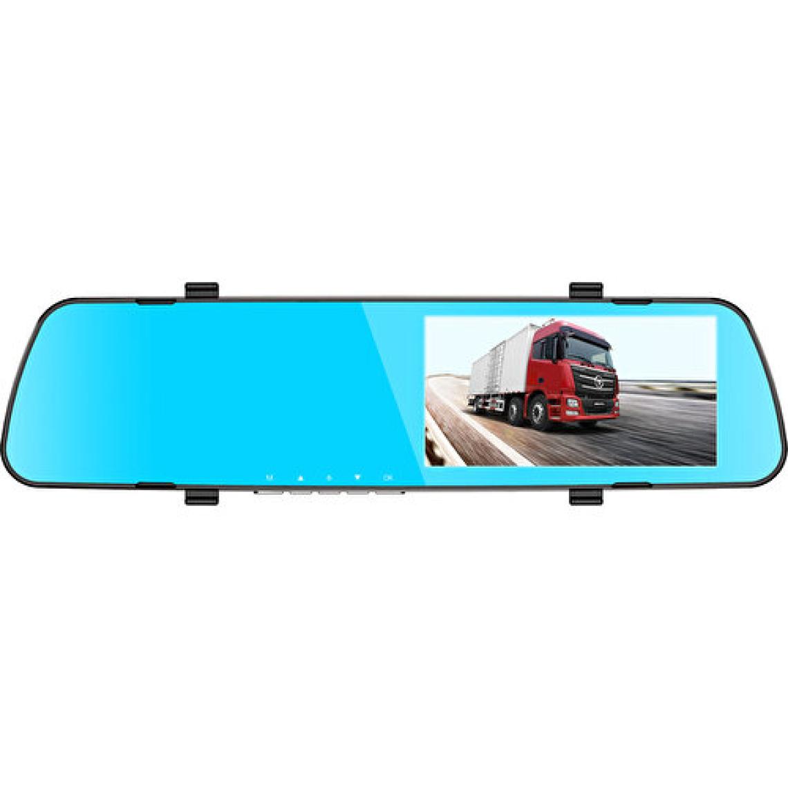Everest EVERCAR X03 4.7 Inch Ekran 120 Lens Açısı 720P / 1080P Dikiz Aynası Ön/Arka Araç İçi Kamera