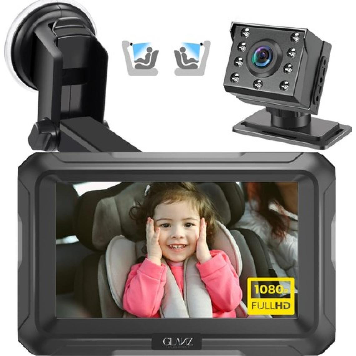 Glanz Araç Içi Çocuk Bebek Kamerası Full Hd 1080P Gece Görüşü Özellikli Kamera Çocuk Bebek Aynası