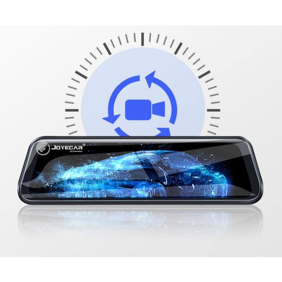 Joyecar 10 Inç Dikiz Aynası, Araç Içi Kamera IPS Dokunmatik Ekran Dual Lens Full Hd