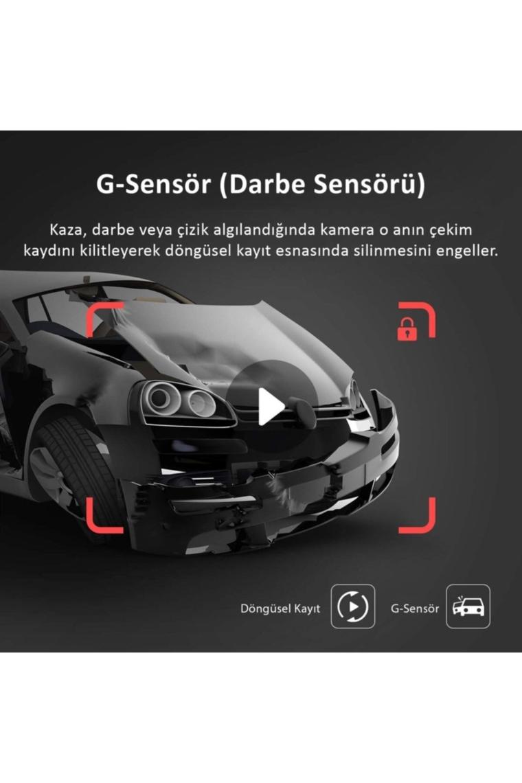 4.3 Inç Ips Dokunmatik Ekran Full Hd Dikiz Ayna Araç Kamerası