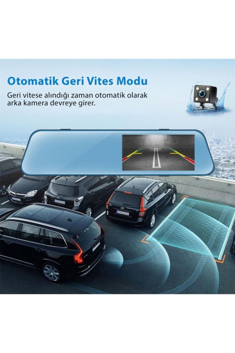 4.3 Inç Ips Dokunmatik Ekran Full Hd Dikiz Ayna Araç Kamerası