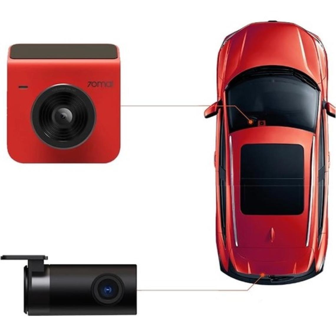 70MAI A400 Dashcam 1440P Quad Hd 2k 145° Açılı Gece Görüşlü Araç Kamerası Kırmızı