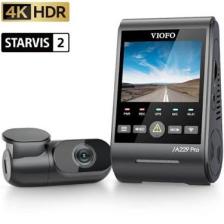 Viofo A229 Pro 2 Kameralı Ön+Arka 4k+2k Hdr Sony Starvis 2 Sensörlü Wi-Fi Gps'li Araç Kamerası