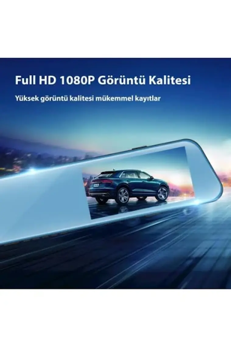 Vrpro 4.3 Inç IPS Dokunmatik Ekran  Full Hd Dikiz Ayna Araç Kamerası