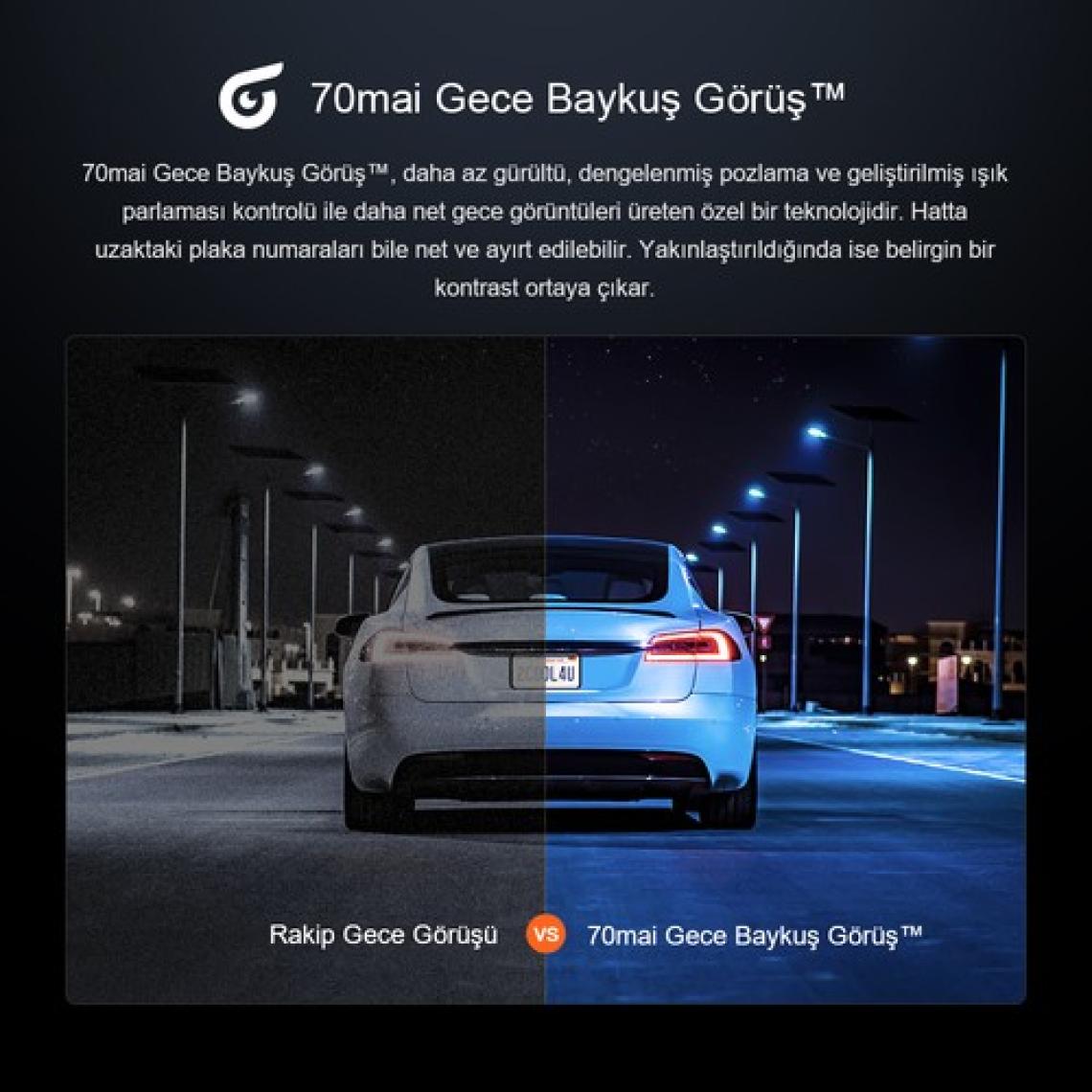 70MAI Dash Cam Omni X800-2 Ultra Hd 4K Çözünürlük Araç Kamerası , 360° Dönebilen 4K Araç Kamerası,çift 4K Ön ve Arka Kamera RC14 ve 128 GB Sd Kart,süper Algılama Adas,aı Hareket Algılama 2.0 Kırmızı