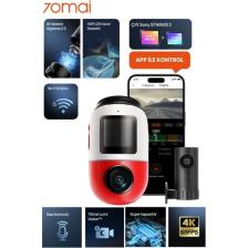 70MAI Dash Cam Omni X800-2 Ultra Hd 4K Çözünürlük Araç Kamerası , 360° Dönebilen 4K Araç Kamerası,çift 4K Ön ve Arka Kamera RC14 ve 128 GB Sd Kart,süper Algılama Adas,aı Hareket Algılama 2.0 Kırmızı