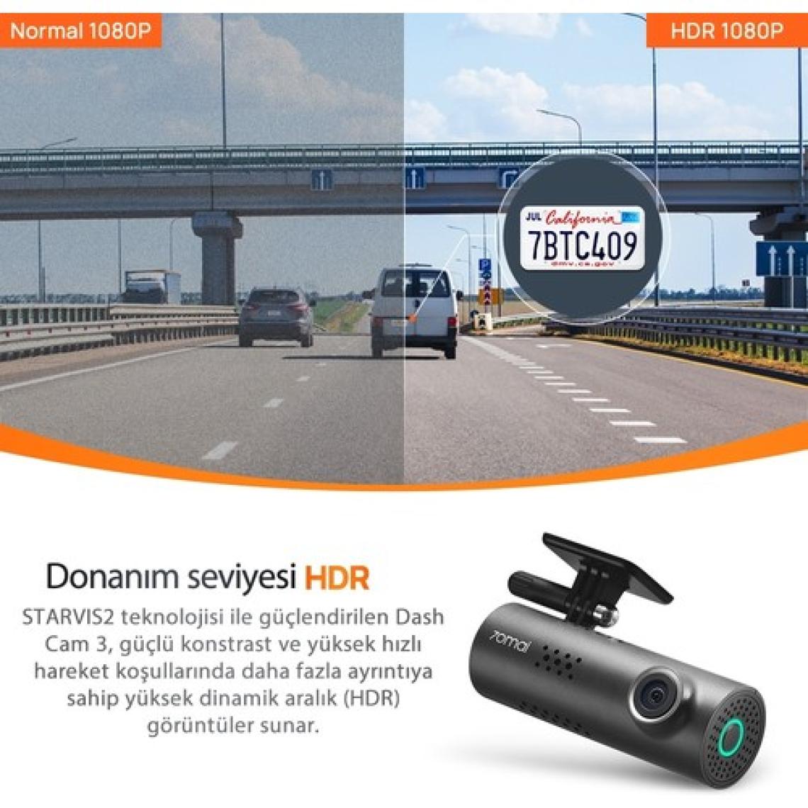 70MAI Dash Cam M200 Araç İçi Kamera 2024