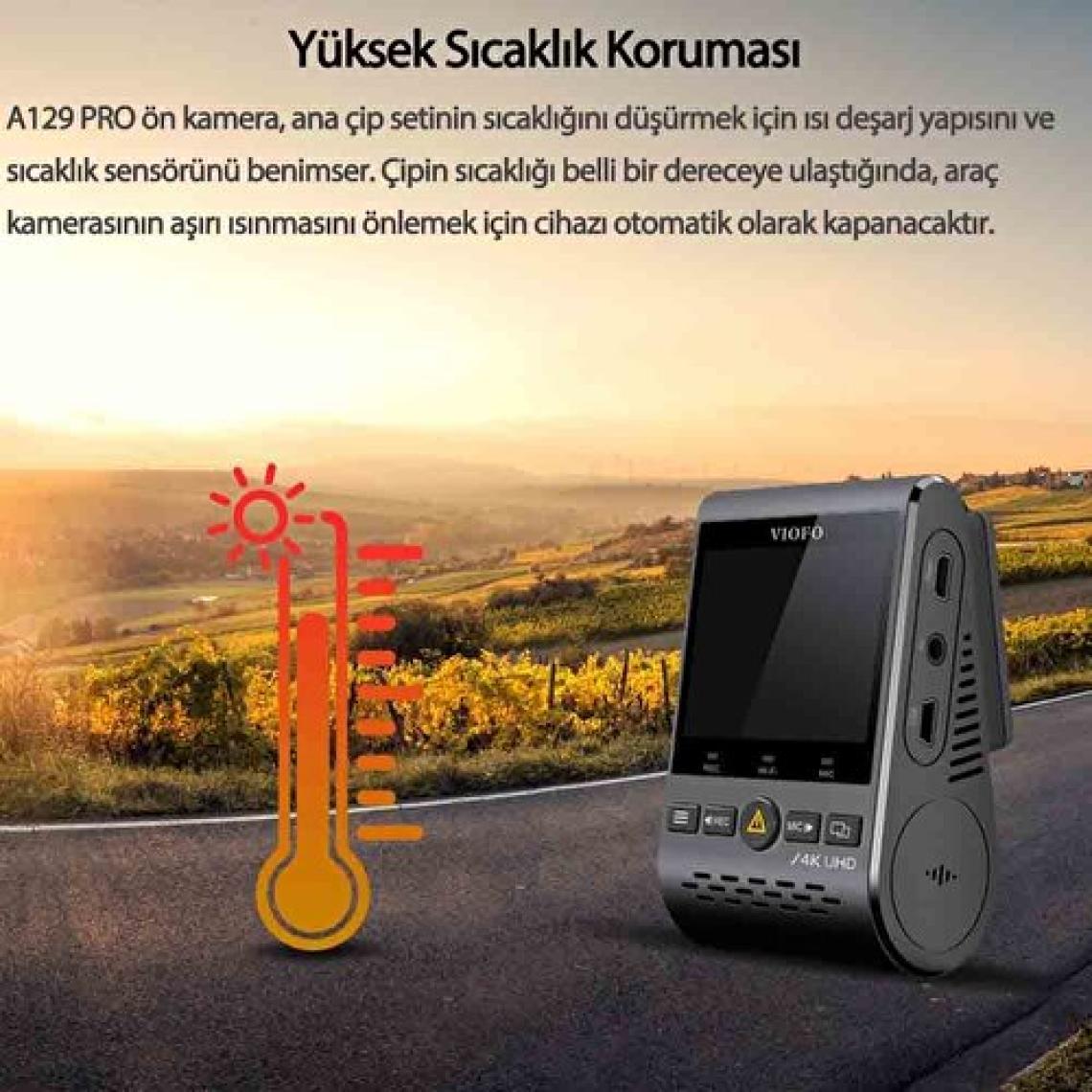 Viofo A129 Pro 4K Gps'li Akıllı Araç Kamerası
