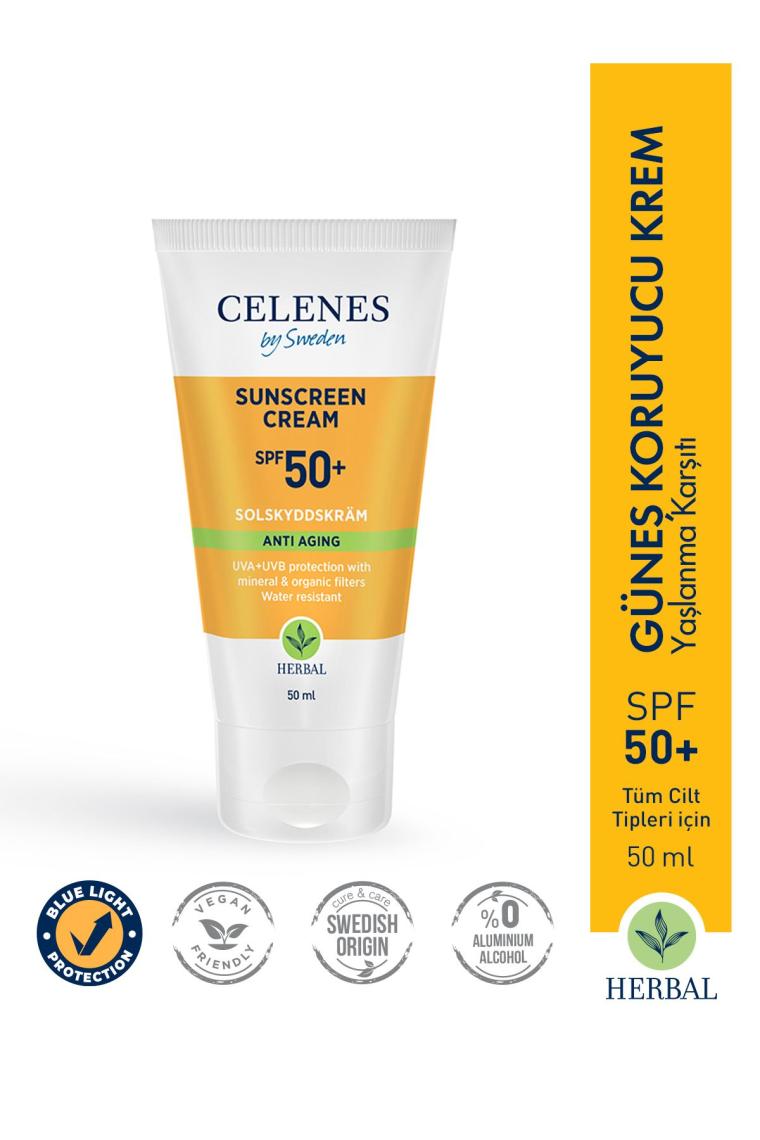 Herbal Yaşlanma Karşıtı Güneş Kremi 50 Spf 50 ml