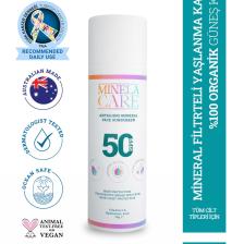 Leke Ve Yaşlanma Karşıtı Vitamin C Organik Mineral Filtreli Yüz Güneş Kremi Spf 50 70gr