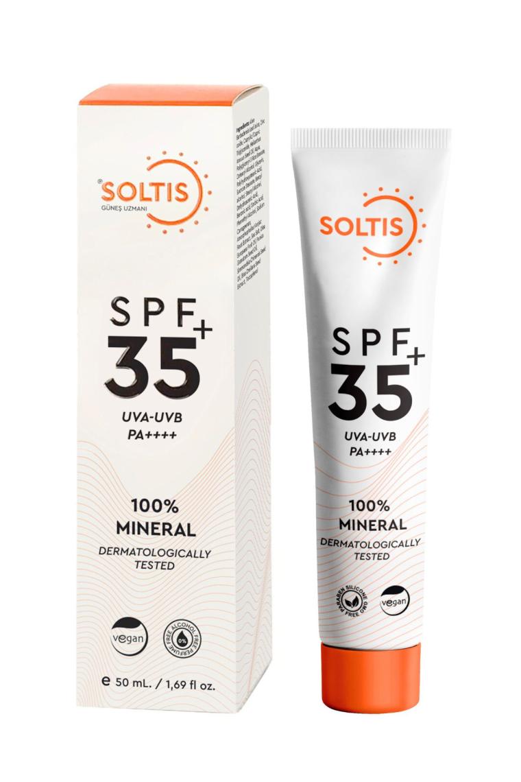 % 100 Mineral Güneş Koruyucu Krem Spf 35 Pa , 50 ml