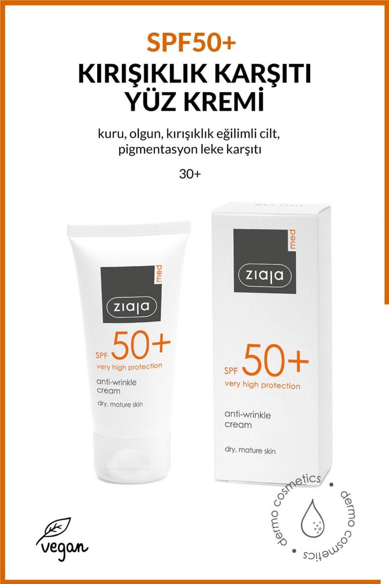 Med Spf 50 Kırışıklık Karşıtı Krem Dermotolojik Formül 50 ml