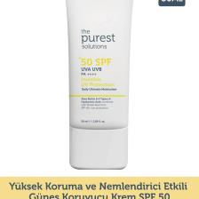 Yüksek Koruma ve Nemlendirici Etkili Güneş Koruyucu Krem SPF 50, 50 ml