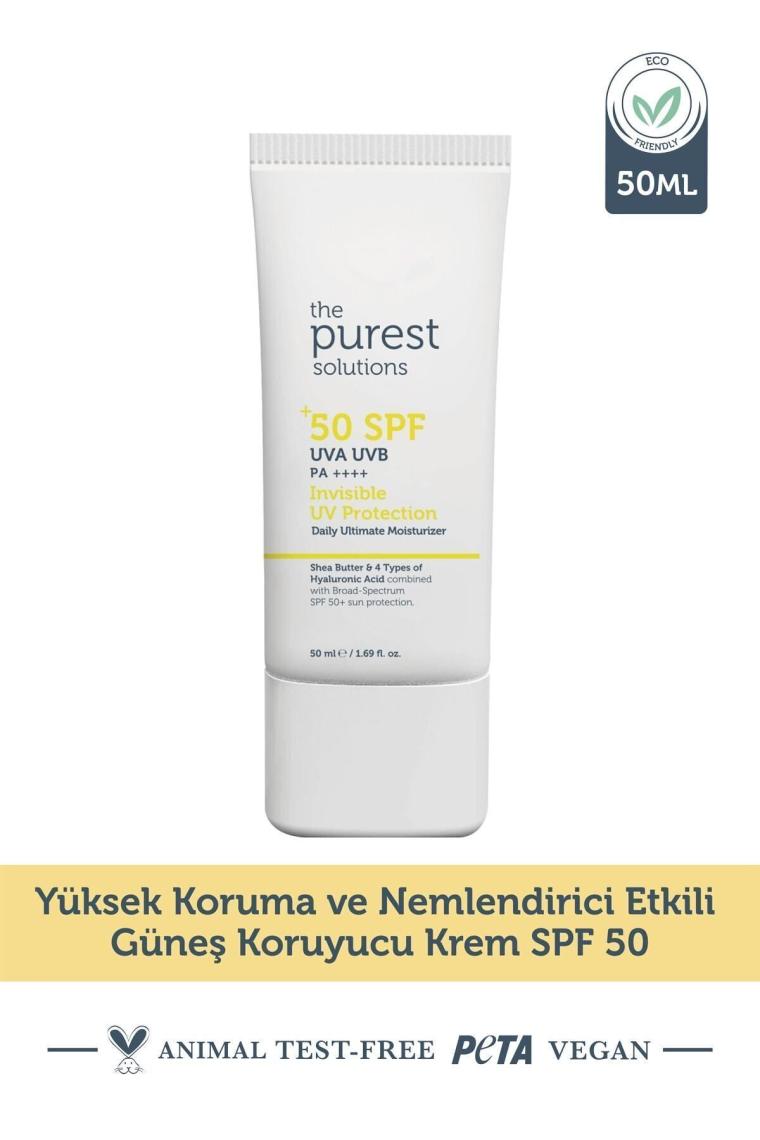 Yüksek Koruma ve Nemlendirici Etkili Güneş Koruyucu Krem SPF 50, 50 ml