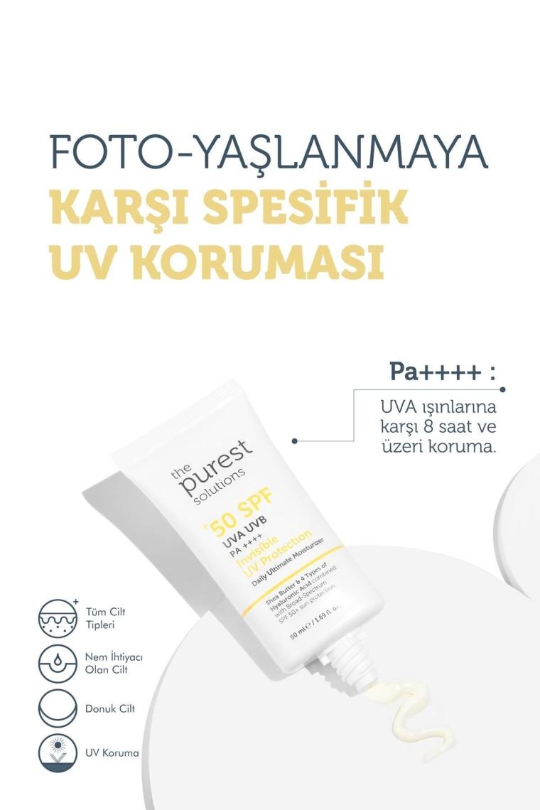 Yüksek Koruma ve Nemlendirici Etkili Güneş Koruyucu Krem SPF 50, 50 ml
