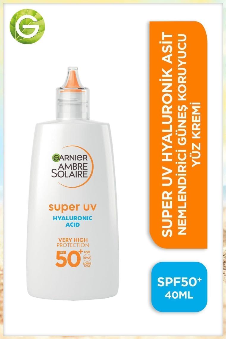 Ambre Solaire Hyaluronik Asit Kuruluk Karşıtı Günlük Güneş Koruyucu Yüz Kremi Spf50 40ml