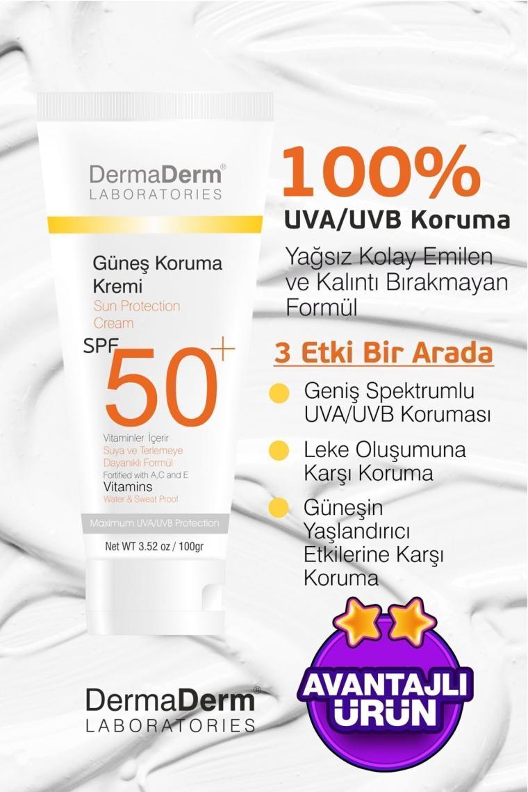 Doğal Güneş Koruma Kremi Spf 50 Faktör 100gr