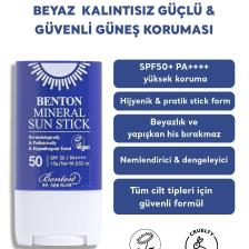 Mineral Sun Stick SPF50 PA++++ 15g  - %100 Fiziksel Vegan Stick Güneş Koruyucu