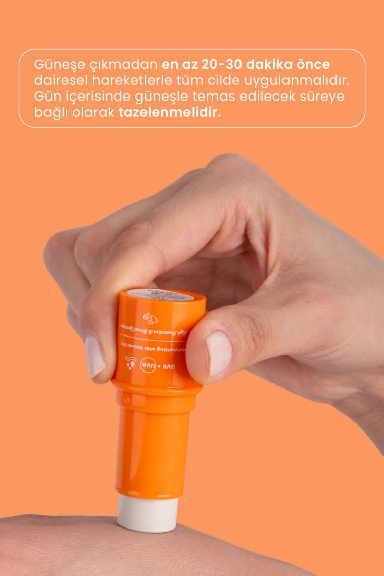 %100 Mineral Filtreli 50 Spf Besleyici Güneş Koruyucu Stick