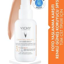 Capital Soleil Foto Yaşlanma Karşıtı Hafif Dokulu Renkli Güneş Koruyucu 40 ml Spf 50