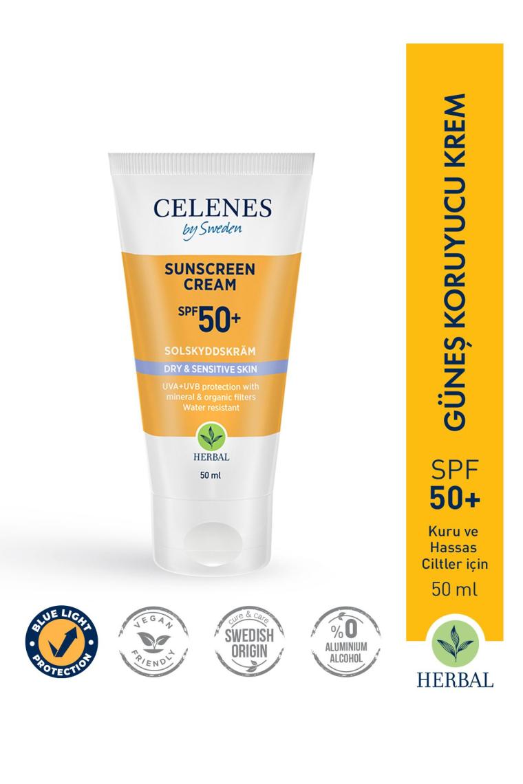 Herbal Güneş Kremi Kuru Ve Hassas Ciltler 50+ Spf 50 Ml