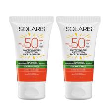 Yağlı Cilt Tipleri Için Mat Bitişli Yaşlanma Karşıtı Jel Güneş Kremi Spf 50 (50 ML) X 2 Adet