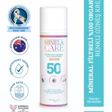 Hyalüronik Asitli Organik Mineral Filtreli Renkli Cilt Tonu Eşitleyici Yüz Güneş Kremi Spf 50 70gr