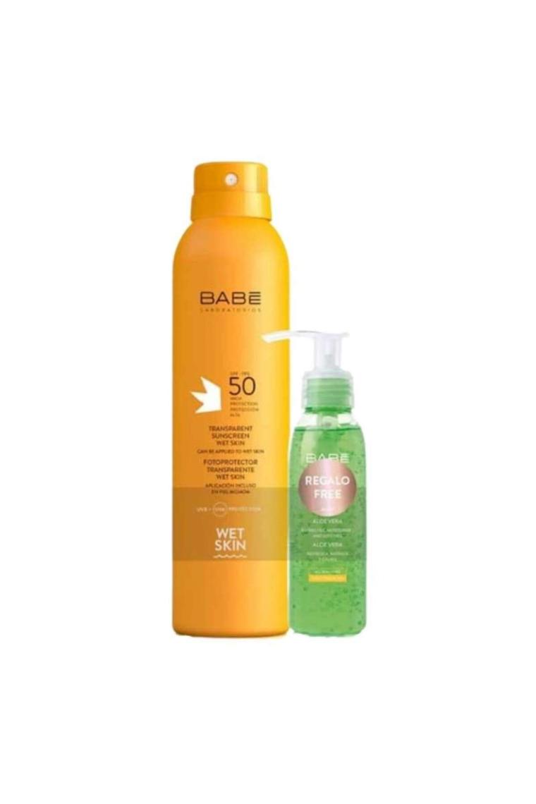 Transparent Sunscreeen Spray Spf50 200ml + Aleovera Içeren Jel 90ml