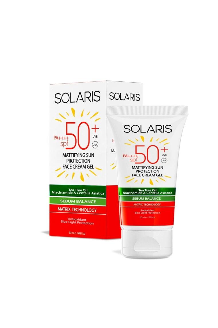 Yağlı Cilt Tipleri Için Mat Bitişli Yaşlanma Karşıtı Jel Güneş Kremi Spf 50 (50 ML)