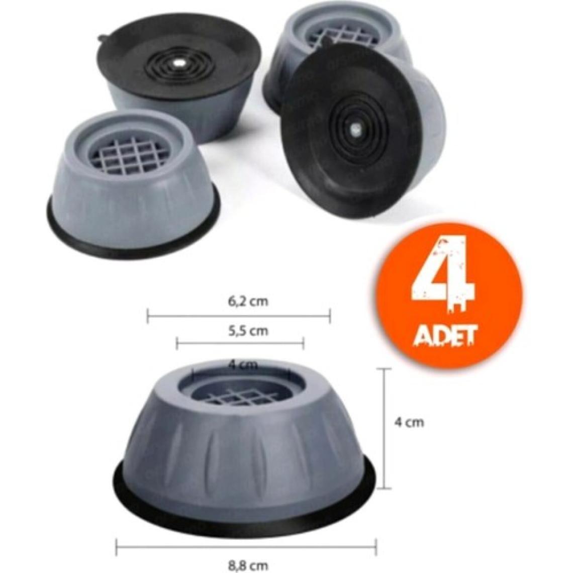 Tutal Home Titreşim Önleyici Kauçuk Ayak Pedleri Çamaşır Makinesi Ayagı Stoper 4'lü Set