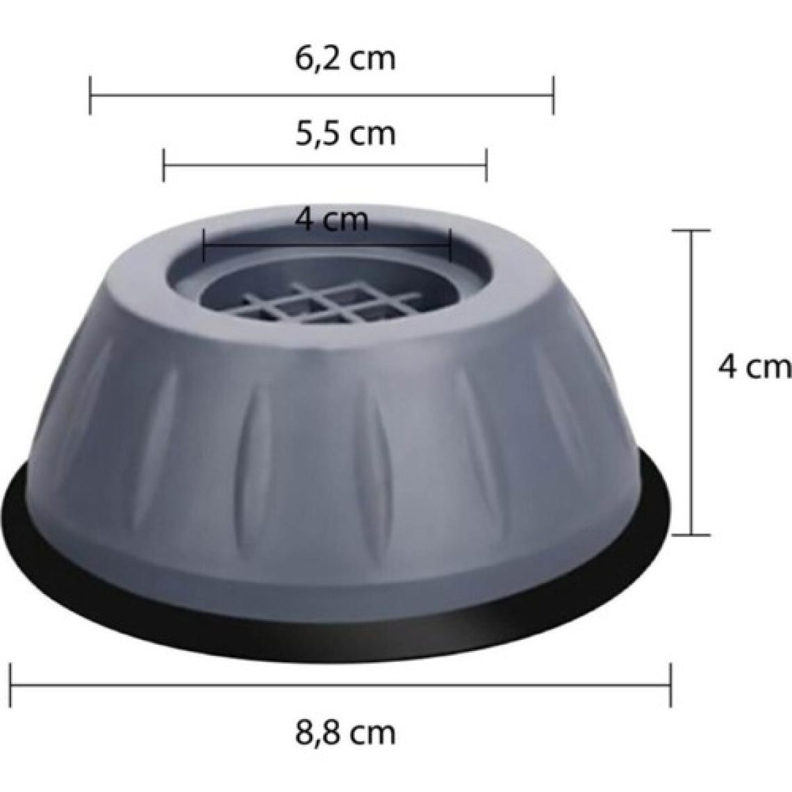 Tutal Home Titreşim Önleyici Kauçuk Ayak Pedleri Çamaşır Makinesi Ayagı Stoper 4'lü Set