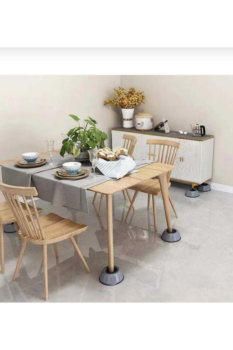 ZeytStore Beyaz Eşya Ayak Altlığı Çamaşır Bulaşık Makinası Buzdolabı Yükseltici Titreşim Önleyici 12 Adet