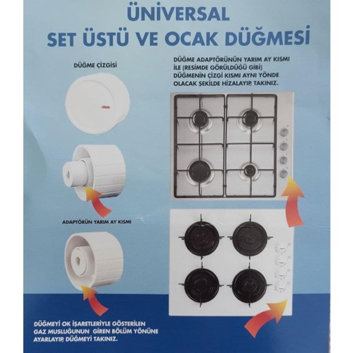 Parmis Bosch Düğme 4 Lü Takımı Ankastre Set Üstü Ocak Düğmesi