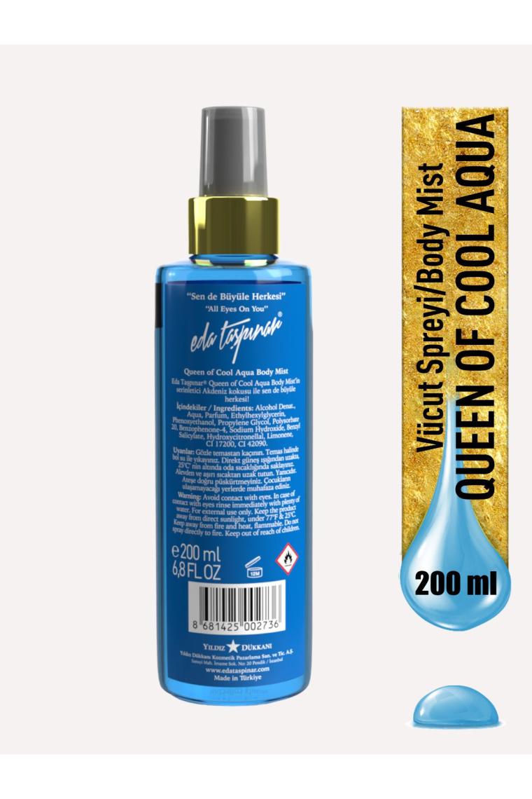 Queen Of Cool Aqua Body Mist Vücut Spreyi 200ml.