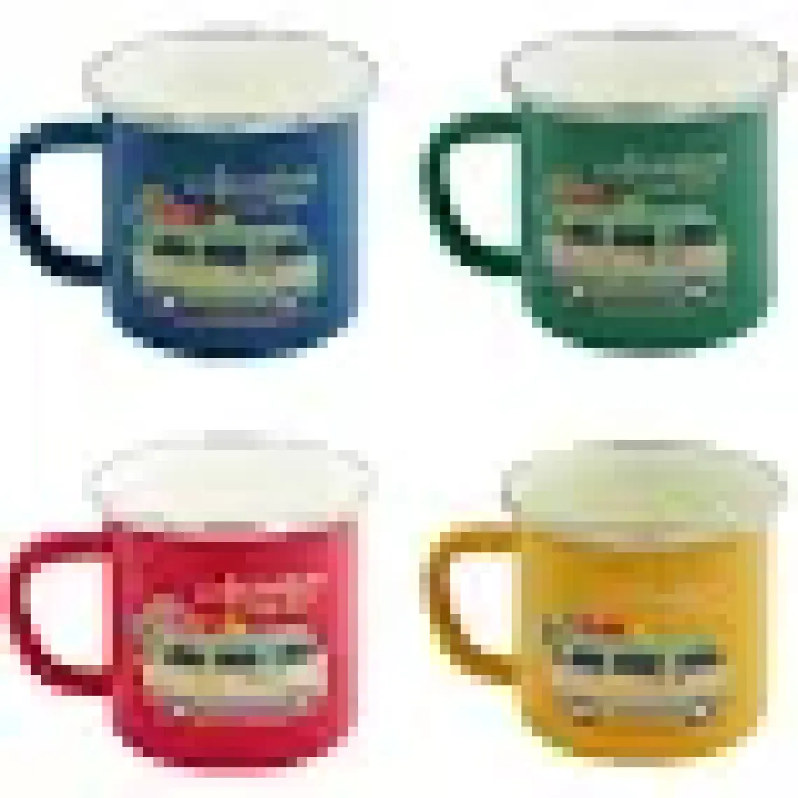 Orcamp Retro Emaye Karavan 330 ml Kupa OUT-1900 Kırmızı