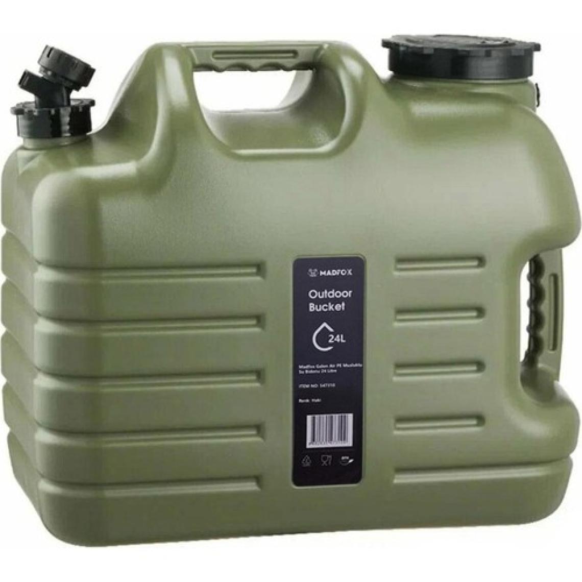 Madfox Galon Air Pe Musluklu Su Bidonu 24 Litre Green